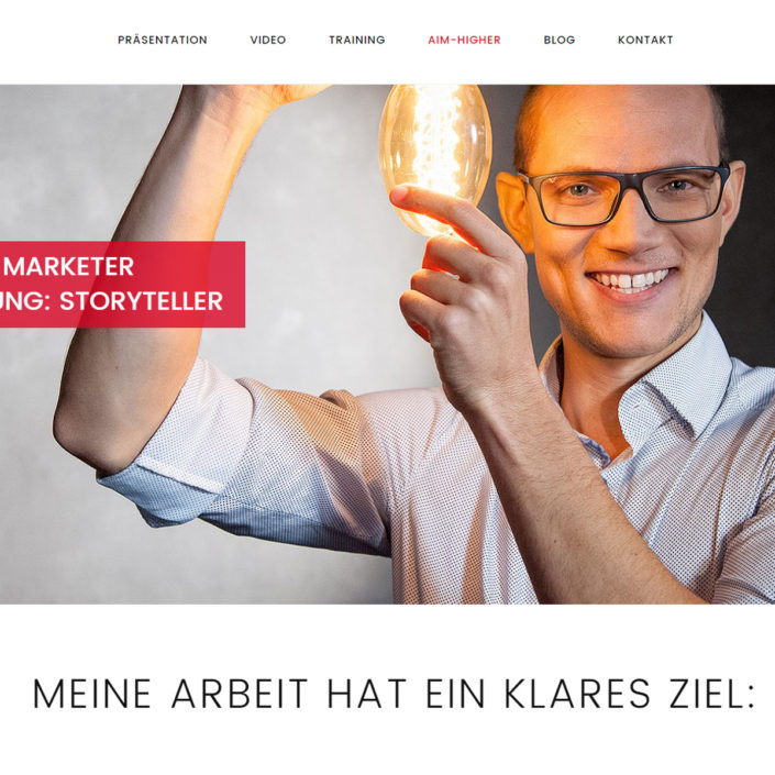 Aim-higher-Vertriebspräsentationen Vertriebspräsentationen von Marketer Steffen Moll
