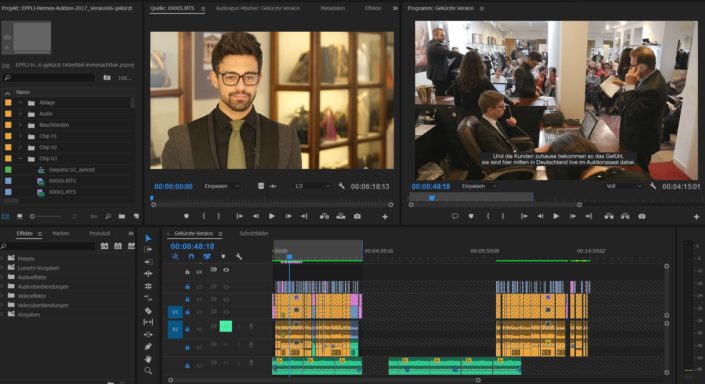 Filmschule-Filmschnitt-Editing Filmschnitt - Wirkung und Einsatz von Cut und Blende