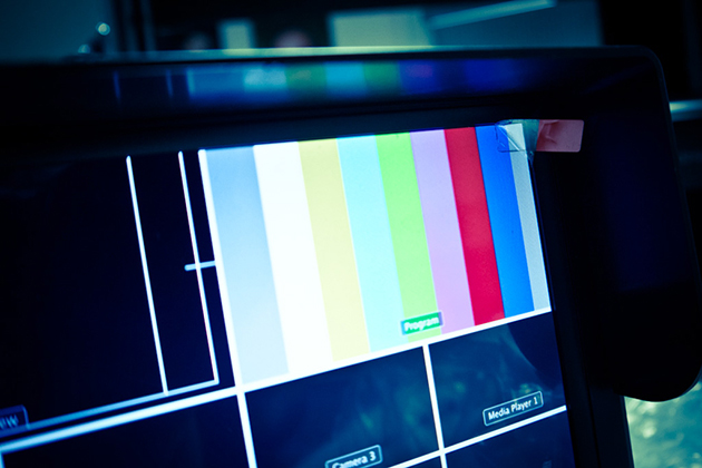 Livestream Live Schnitt im Television Studio